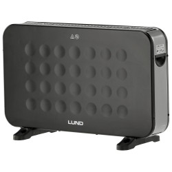 Конвектор с вентилатор LUND, 2000 W, черен